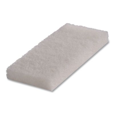 Octopus Light Duty Cleaning Pad, 5" x 9", White, 20/Carton