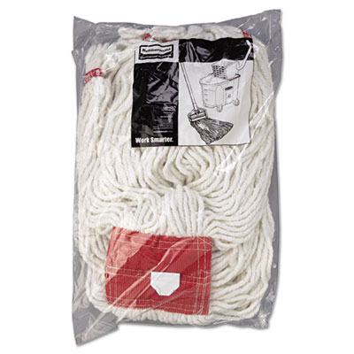 Web Foot Wet Mop Head, Shrinkless, Cotton/Synthetic, Large,