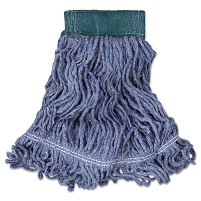 Super Stitch Blend Mop Head, Cotton/Synthetic, Medium, Blue,