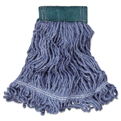 Super Stitch Blend Mop Head, Cotton/Synthetic, Medium, Blue,