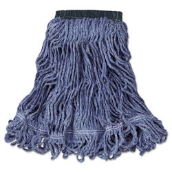 Swinger Loop Wet Mop Head, Medium, Cotton/synthetic, Blue, 6