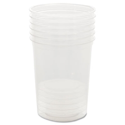 Deli Containers, 32 oz, Clear, Plastic, 50/Pack, 10 Packs/Ca