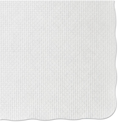 Placemats, Knurl Embossed Surface, Scalloped Edges, 13.5" x