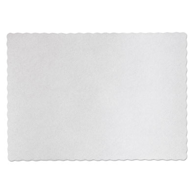 Placemats, Knurl Embossed Surface, Scalloped Edges, 13.5" x