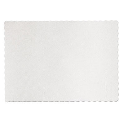 Placemats, Knurl Embossed Surface, Scalloped Edges, 13.5" x