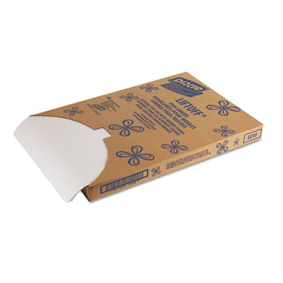 Greaseproof Liftoff Pan Liners, 16.38 x 24.38, White, 1,000/