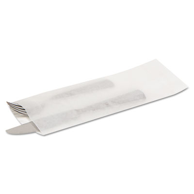 Silverware Bags, 2.25" x 10" x 10", Translucent White, 2,000