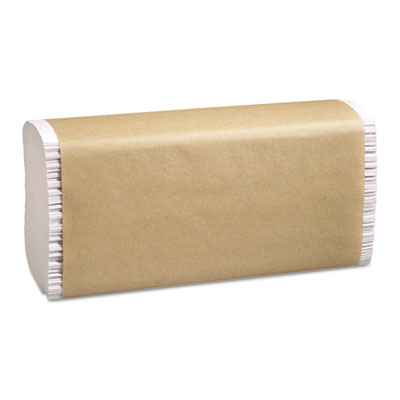 100% Recycled Folded Paper Towels, Multi-Fold, 1-Ply, 9.5 x 