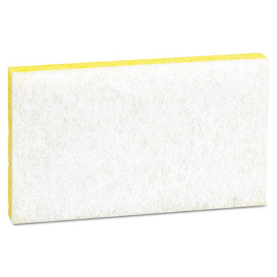 Light-Duty Scrubbing Sponge, #63, 3.6 X 6.1, 0.7" Thick, Yel