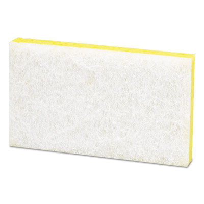 Light-Duty Scrubbing Sponge, #63, 3.6 X 6.1, 0.7" Thick, Yel