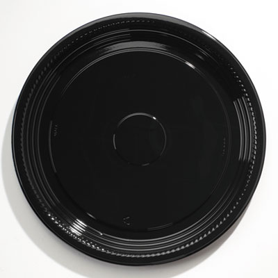 Caterline Casuals Thermoformed Platters, 16" Diameter, Black