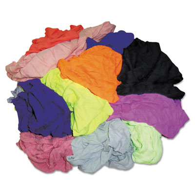 New Colored Knit Polo T-Shirt Rags, Assorted Colors, 10 Poun