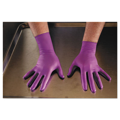 PURPLE NITRILE Exam Gloves, Powder-Free, Medium, 6 mil Thick