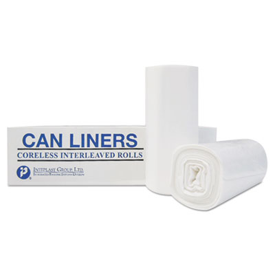 High-Density Commercial Can Liners, 45 gal, 22.1 mic, 40" x