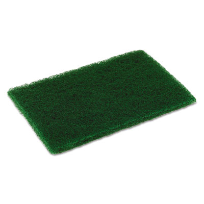 Medium Duty Scouring Pad, 6 X 9, Green, 10/pack, 6 Packs/car
