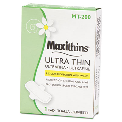 Maxithins Vended Ultra-Thin Pads, Size 4, Maxi Absorbency, 2