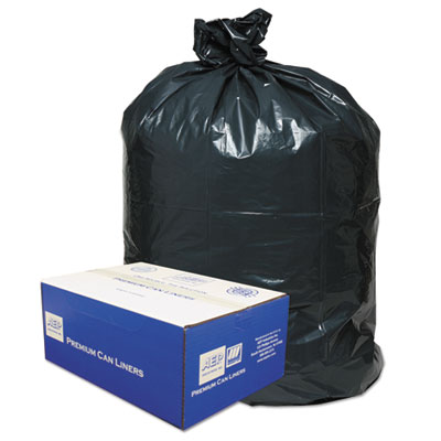 Linear Low-Density Can Liners, 60 Gallon, 0.9 mil, 38" x 58"