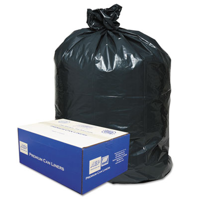 Linear Low-Density Can Liners, 56 gal, 0.9 mil, 43" x 47", B