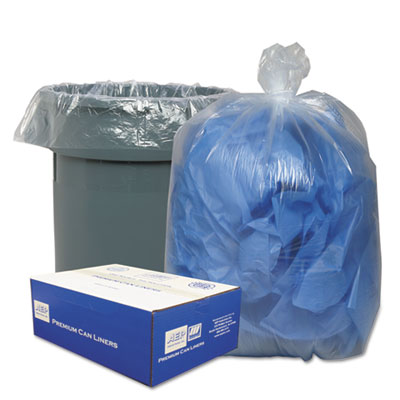 Linear Low-Density Can Liners, 56 gal, 0.9 mil, 43" x 47", C