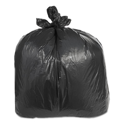 Low-Density Can Liners, 60 gal, 2.4 mil, 38" x 58", Black, F
