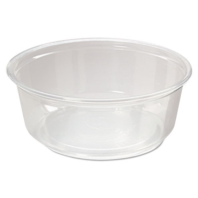 Microwavable Deli Containers, 8 oz, 4.6" Diameter x 1.8" h,