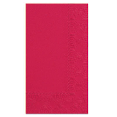 Dinner Napkins, 2-Ply, 15 x 17, Red, 1,000/Carton