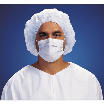 M5 Pleat Style Face Mask With Earloops, Polyethylene, Regula