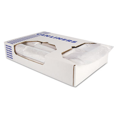 Linear Low-Density Can Liners, 60 Gal, 1.1 Mil, 38" X 58", C