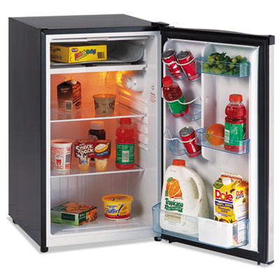 4.4 Cf Refrigerator, 19 1/2"w X 22"d X 33"h, Black/stainless