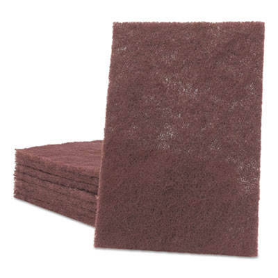General Purpose Hand Pad, 6 X 9, Maroon, 20/box, 3 Boxes/car