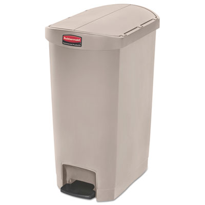 Slim Jim Streamline Resin Step-On Container, End Step Style,