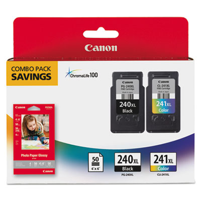 5206b005 (pg-240xl/cl-241xl) High-Yield Ink/paper Combo, Bla