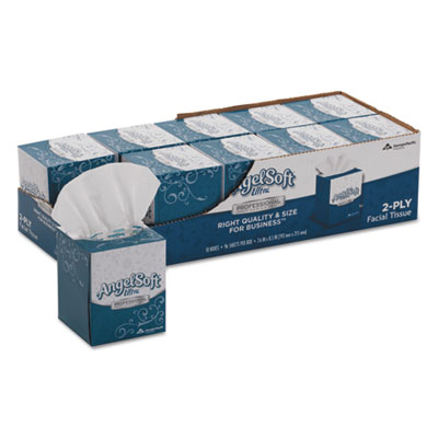Ps Ultra Facial Tissue, 2-Ply, White, 96 Sheets/box, 10 Boxe