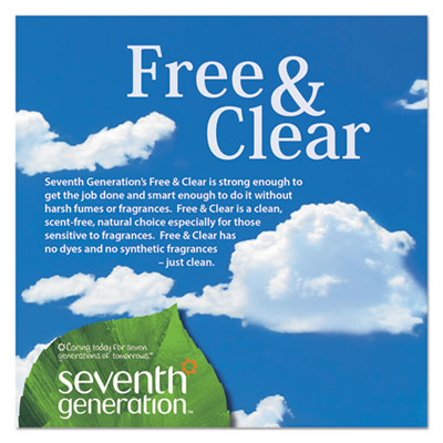 Natural Liquid Fabric Softener, Free and Clear Scent, 42 Loa