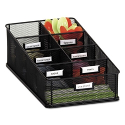 Onyx Breakroom Organizers, 7 Compartments, 16 x 8.5 x 5.25,