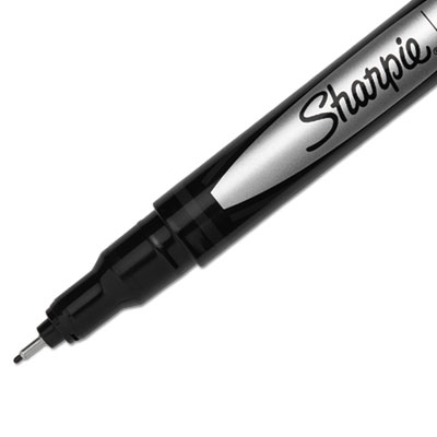Water-Resistant Ink Porous Point Pen, Stick, Fine 0.4 mm, Bl
