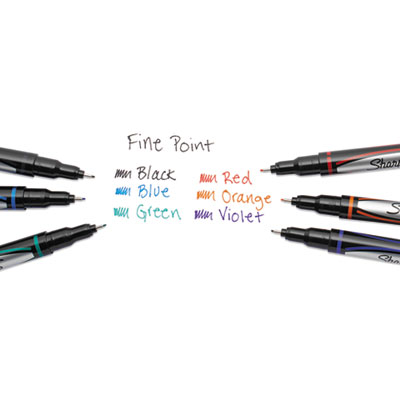 Water-Resistant Ink Porous Point Pen, Stick, Fine 0.4 mm, Bl