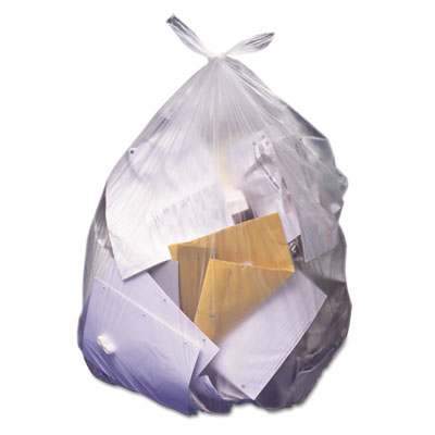 High-Density Waste Can Liners, 45 gal, 14 mic, 40" x 48", Na