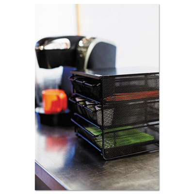 Onyx Three Drawer Hospitality Organizer, 7 Compartments, 11.