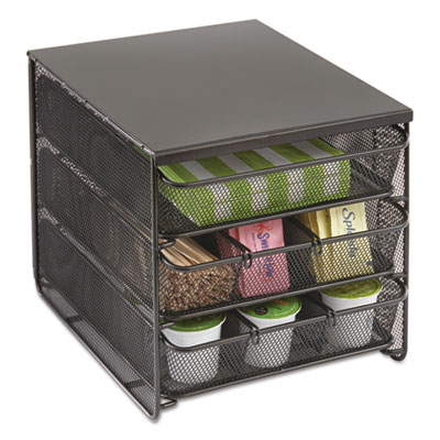 Onyx Three Drawer Hospitality Organizer, 7 Compartments, 11.