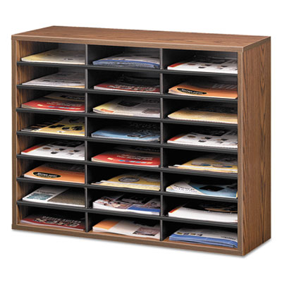 Literature Organizer, 24 Letter Compartments, 29 x 11.88 x 2