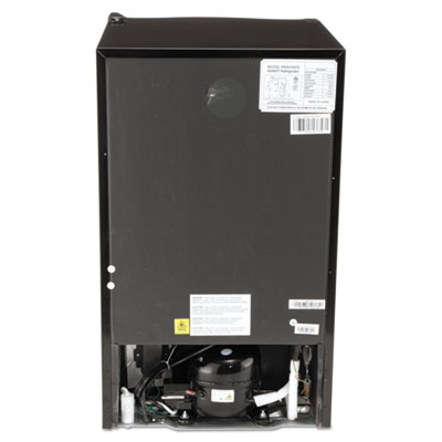 4.4 Cf Refrigerator, 19 1/2"w X 22"d X 33"h, Black/stainless