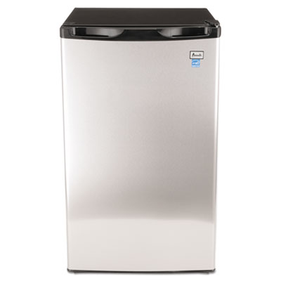 4.4 Cf Refrigerator, 19 1/2"w X 22"d X 33"h, Black/stainless