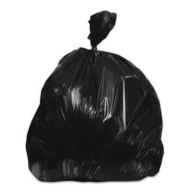 High-Density Waste Can Liners, 45 gal, 22 mic, 40" x 48", Bl