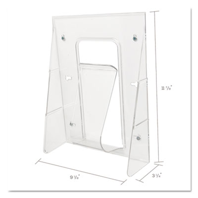 Stand-Tall Wall-Mount Literature Rack, Magazine, 9.13w X 3.2