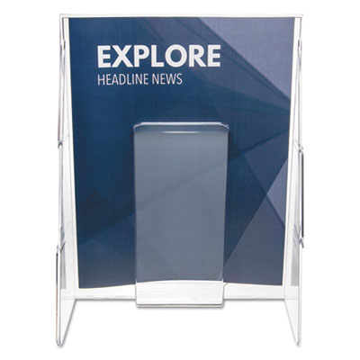 Stand-Tall Wall-Mount Literature Rack, Magazine, 9.13w X 3.2