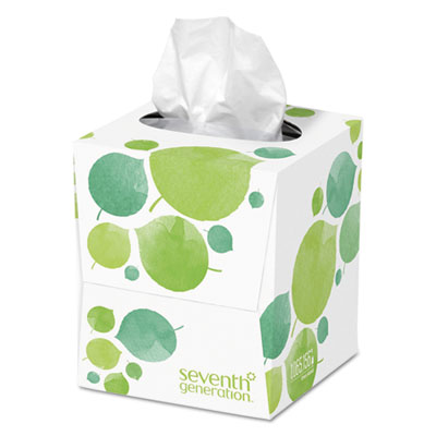 100% Recycled Facial Tissue, 2-Ply, White, 85 Sheets/Box, 36