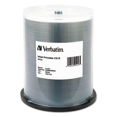 CD-R Printable Recordable Disc, 700 MB/80 min, 52x, Spindle,
