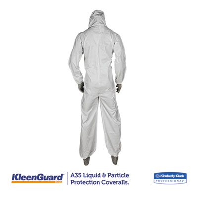 A35 Liquid And Particle Protection Coveralls, Zipper Front,