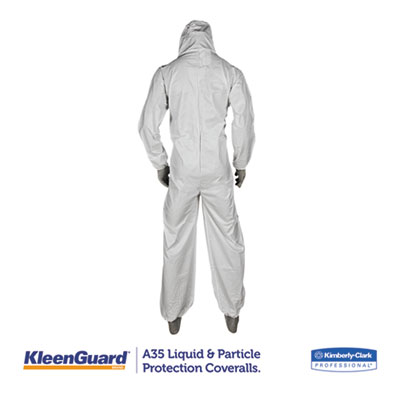 A35 Liquid And Particle Protection Coveralls, Zipper Front,